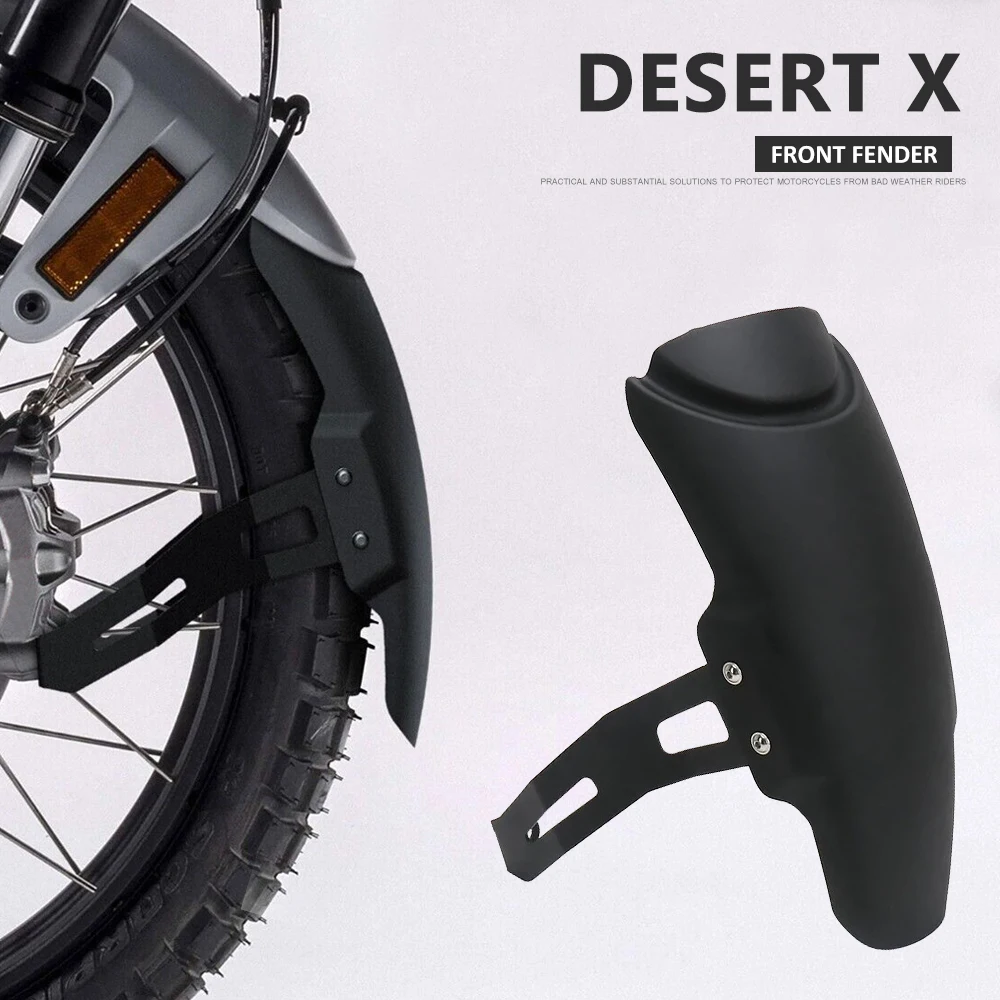 

New Desert X 2022 2023 Mudguard ABS Fairing Front Fender Extender Extension Motorcycle For Ducati DESERT X DesertX