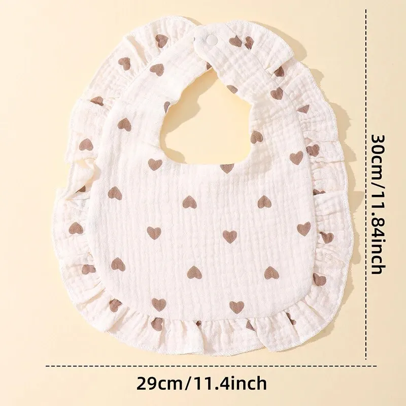 Ruffle Floral Baby Bibs 6
