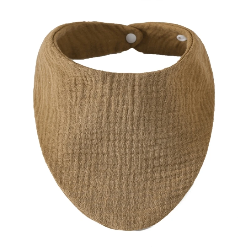Organic Cotton Muslin Baby Bandana Bib - Soft & Absorbent Scarf