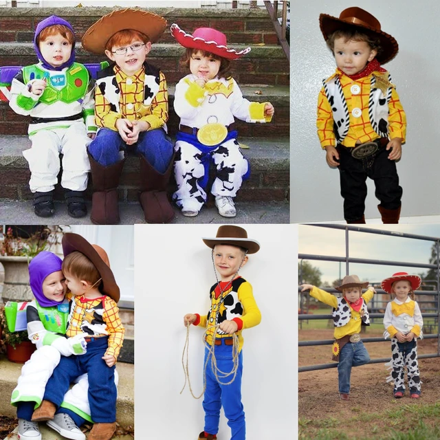 Disfraz de Woody Toy Story para niños, traje de Sheriff, Woody Pride, ropa  para Halloween, Carnaval