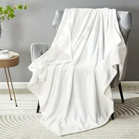 1pc Coral Fleece Blanket Simple Grey Blanket Soft Warm Throw Blanket Nap Blanket for Sofa Bed Camping Trip Office Pet Dog 3