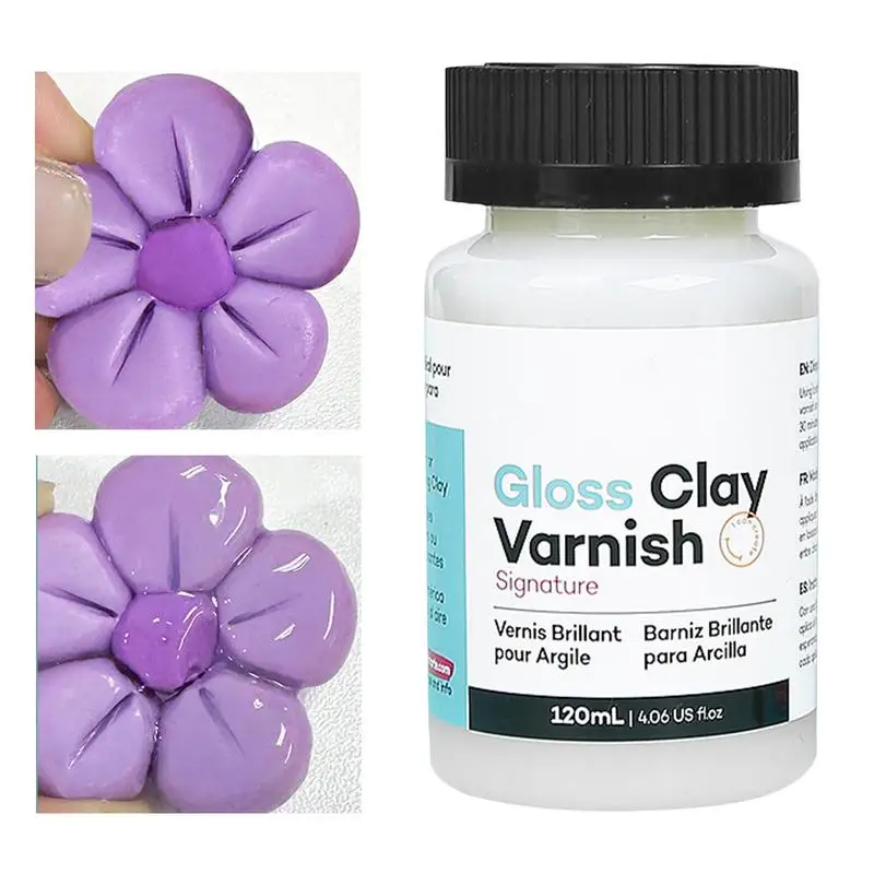 120mlAcrylicVarnishGlossClayAirDryVarnishLongLastingAirDryClaySealantWaterproof