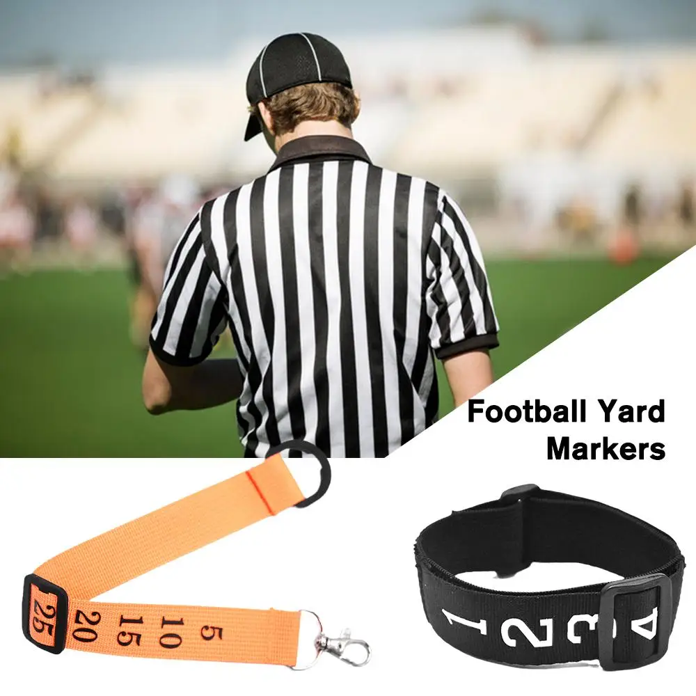 

Football Referee Gear Football Yard Nylon Chain Clip Logo Training Equipment Marking Markers Competition Youth Referee Offi W8J6