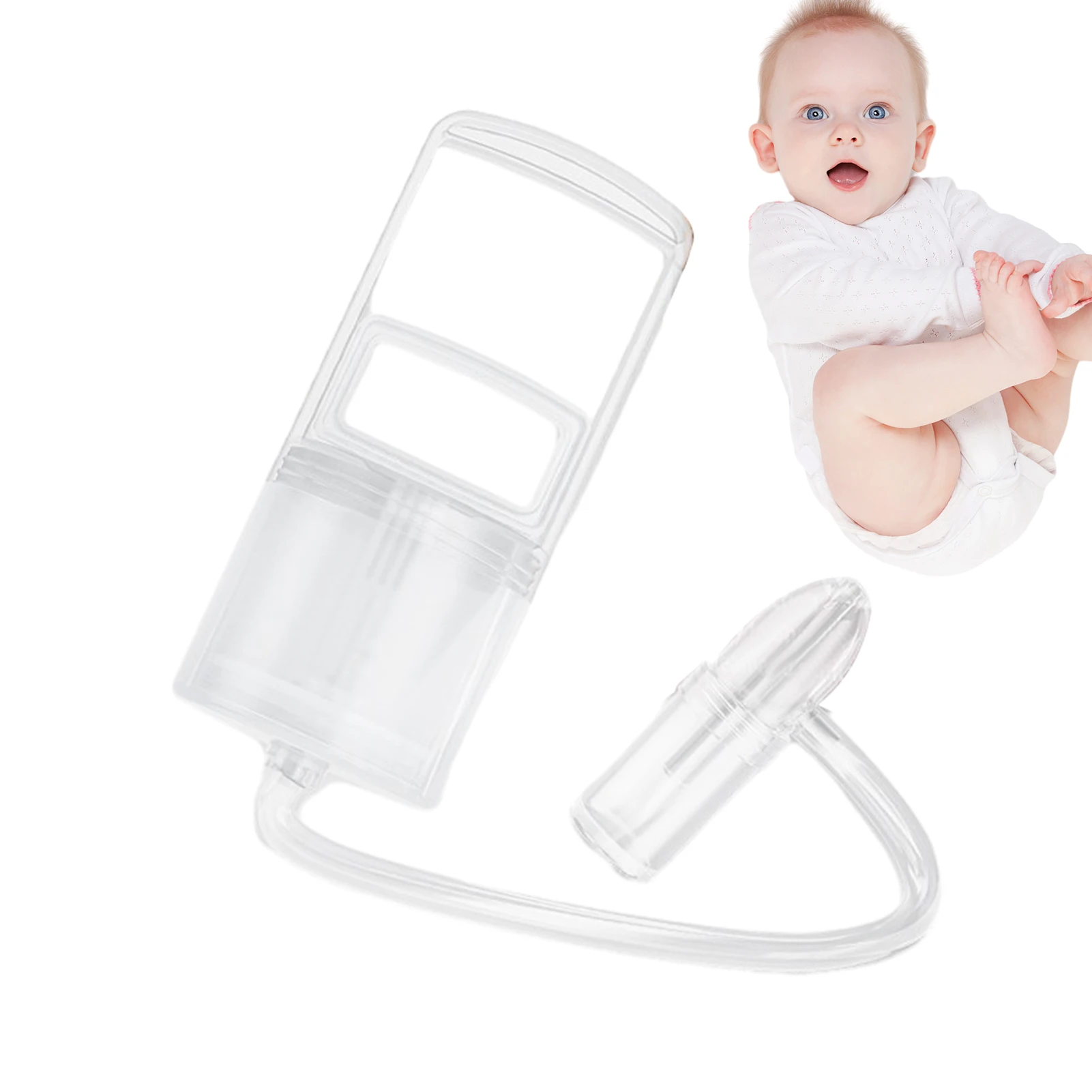 Baby Nasal Aspirator Nose Sucker Nasal Aspirator Quiet Manual Nose Suctioners for Babies Baby Sucker Snot nasal aspirator