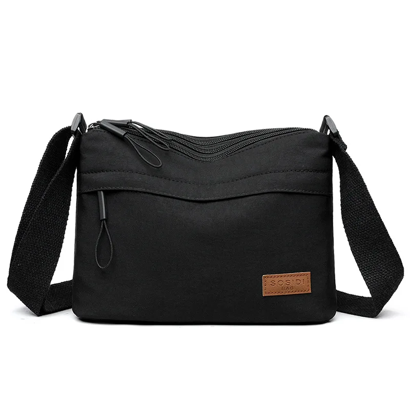 ตัวเลือกสินค้า กระเป๋าผ้าใบ Crossbody ความจุสูง หลายฟังก์ชัน ผู้หญิง