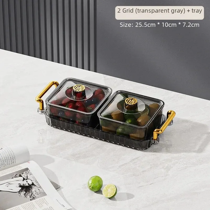 Gray two grids + tray