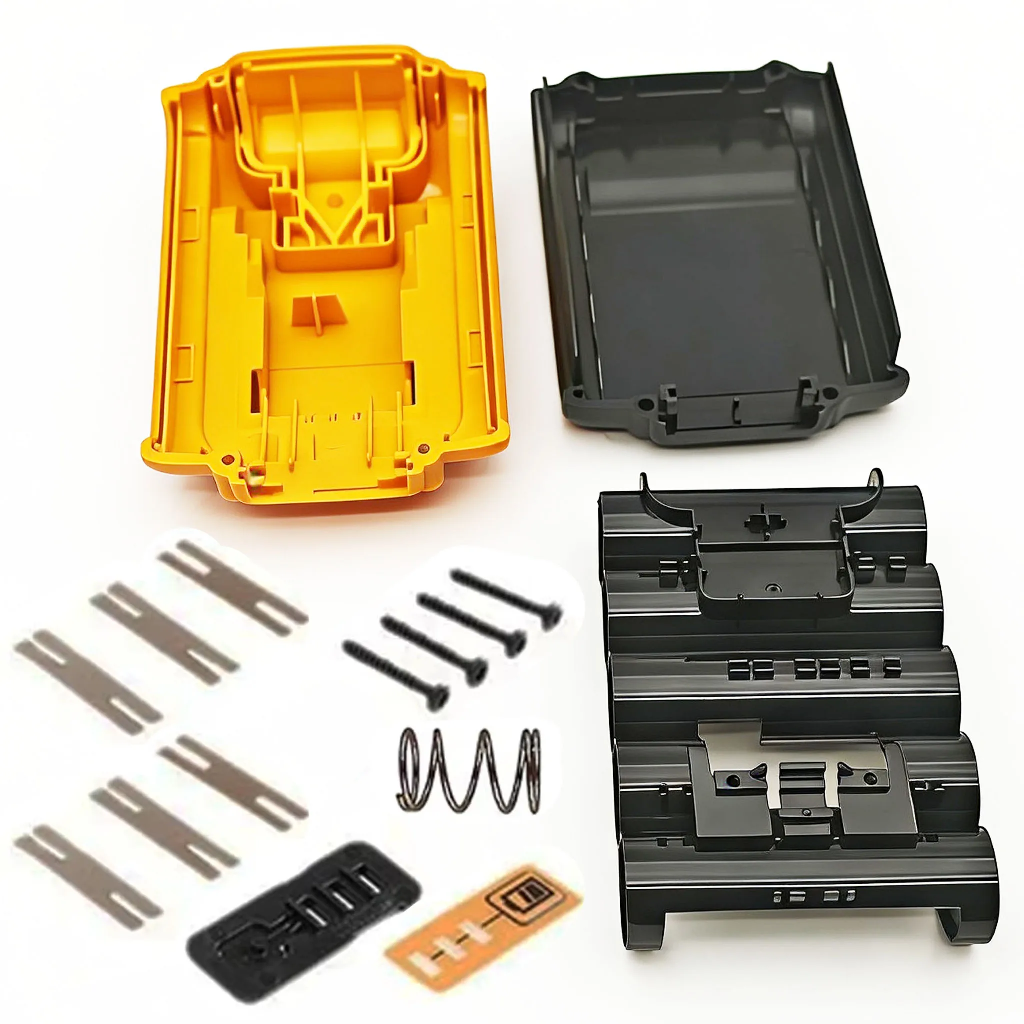 DeWalt 20V 리튬 이온 배터리 케이스 하우징 쉘 XR DCB183 DCB182 DCB200 DCB203 18V 리튬 배터리 5X18650 박스 DCB112