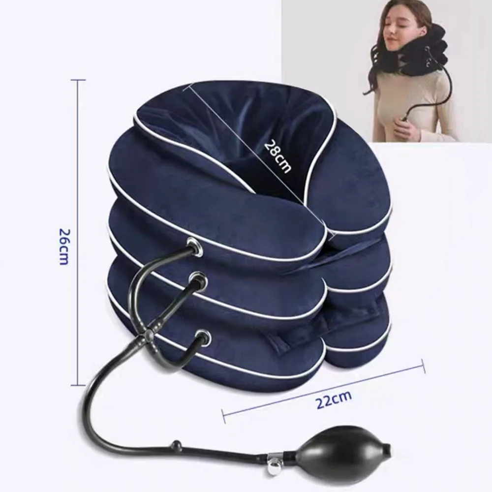 Inflatable Cervical Neck Traction Neck Stretcher Brace Neck Protection Prevent Cervical Forward Leaning Relief for Chronic Neck 3