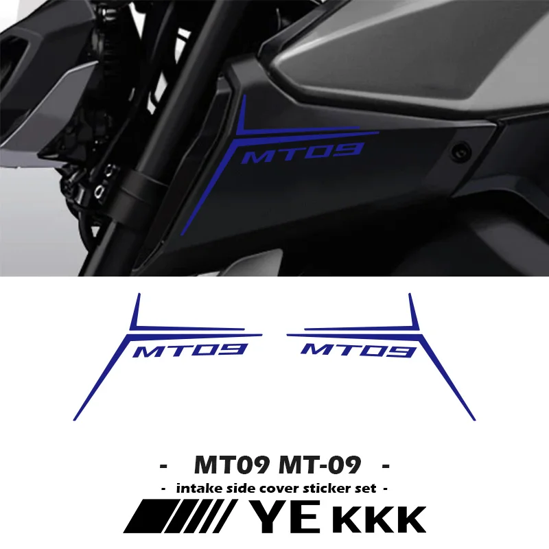 Fairing Shell Sticker Decal Custom Hollow Out MT09 LOGO M9109 For YAMAHA MT-09 Air Intake Side Cover Sticker Set for yamaha mt09 mt 09 sp fz 09 fz09 2017 2018 2019 2020 air intake side cover sticker fairing shell sticker decal