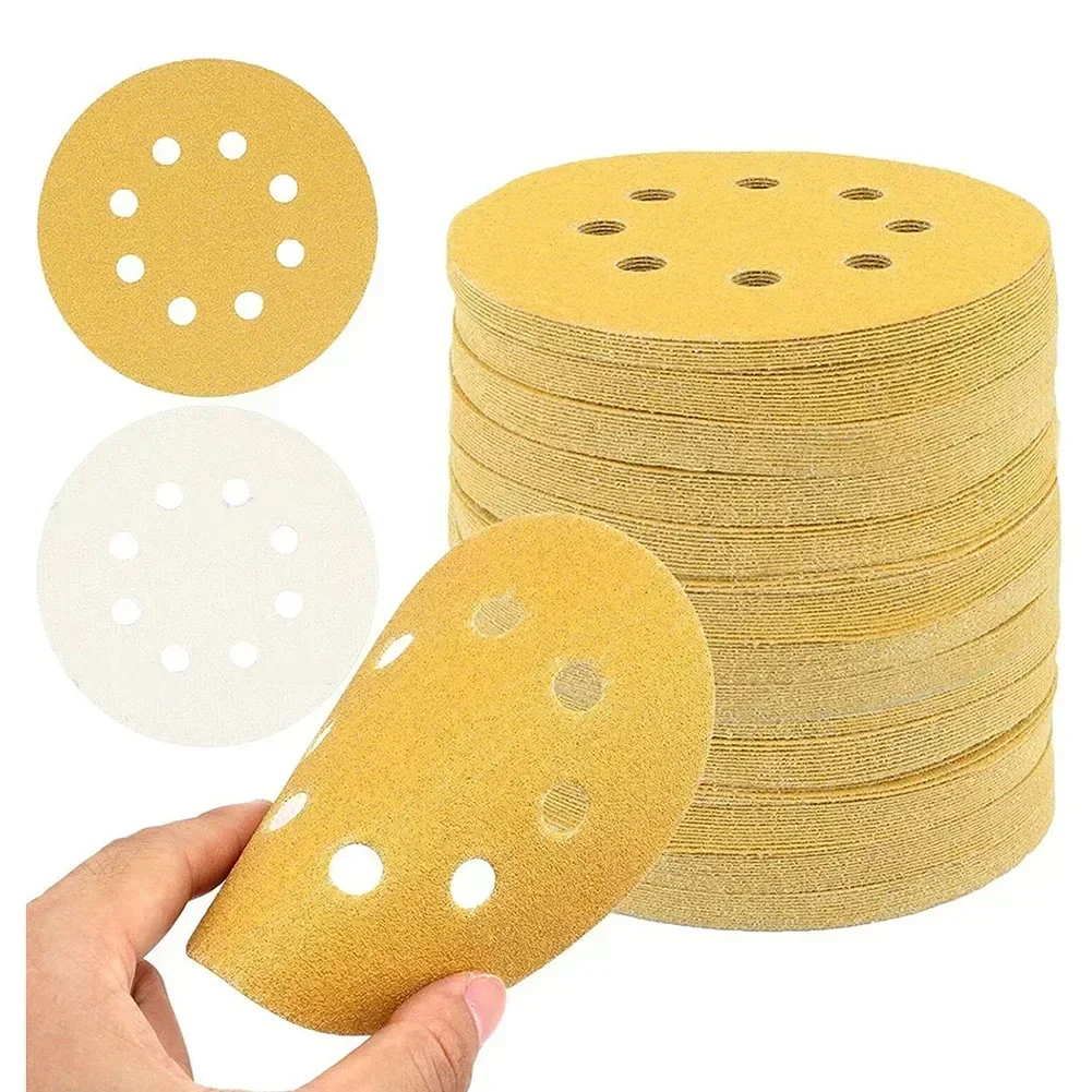 20 Pack 5 Inch 8-hole 125mm Sanding Discs Sanding Polishing Sandpaper for Random Orbital Sander