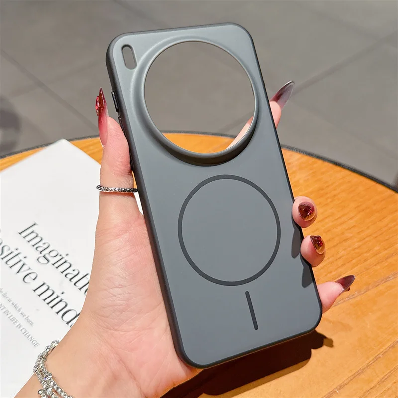 Magnetic Hybrid Silicone+PC Shockproof Colorful Matte Back Case – Enhanced Durability and Style