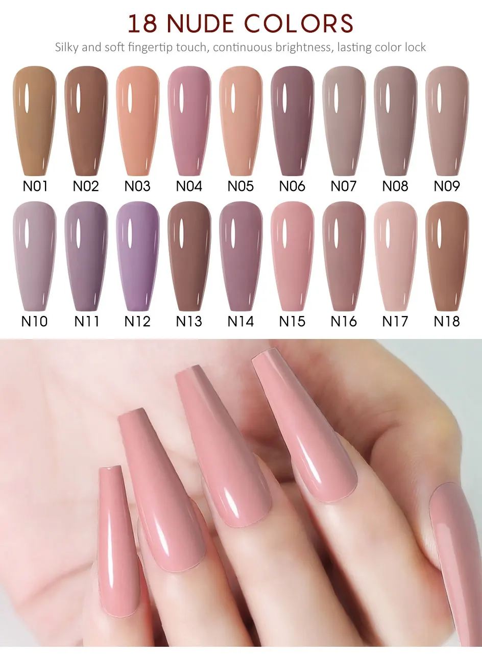 Description Picture 3 of itemNAILCO 283 Colors All Gel Nail Polish Top Base Vernis Semi Permanent UV Gel Varnish For Nails Art Gel Varnish Hybrid Manicure