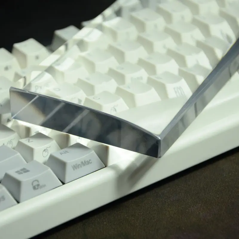 2023 průhledná akryl mechanická klávesnice zápěstí oddech ergonomická herní psací stůl zápěstí blok podpora 66/84/87/104 kláves kapat koráb