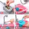 Cute Stone Sink Toy ， Upgraded Faucet, Kitchen Playset, Pool Floats, Kids Dishwasher Roleplay. 3
