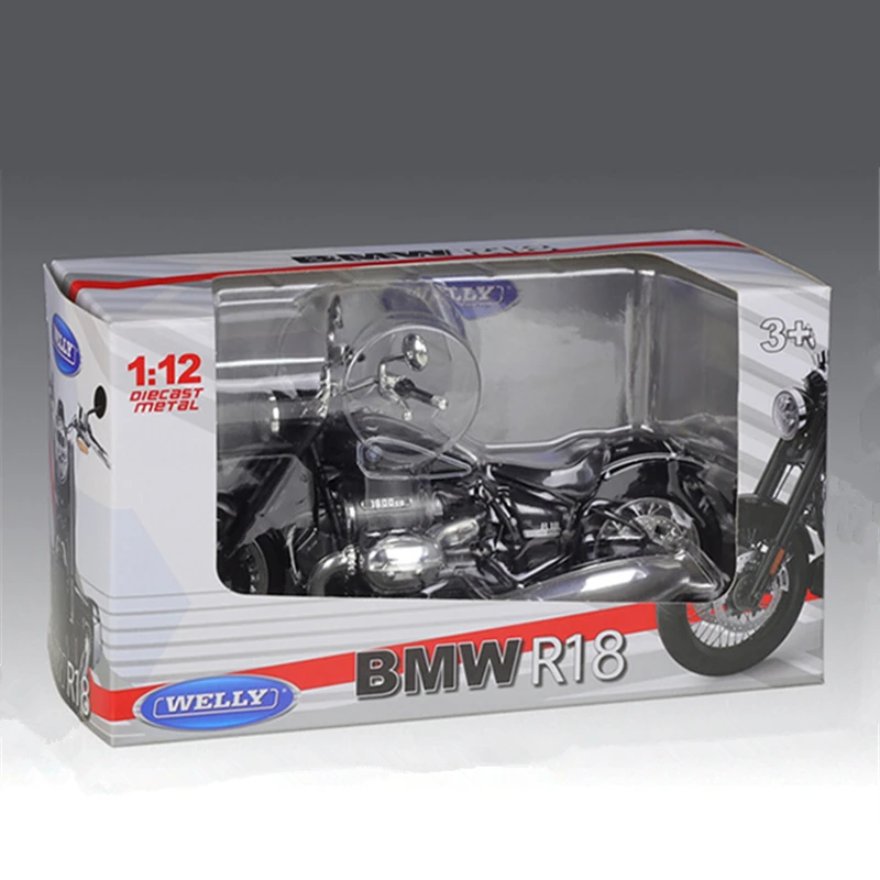 WELLY 1:12 BMW R18 2020 Alloy Motorcycle Model Simulation Diecasts Metal Toy Street Racing Motorcycle Model Collection Kids Gift 6