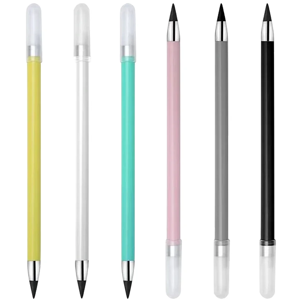 

6 Pcs Black Technology Pencil Sketch Pencils Cutting Practical Inkless Painting Forever Wood Without Infinite Child