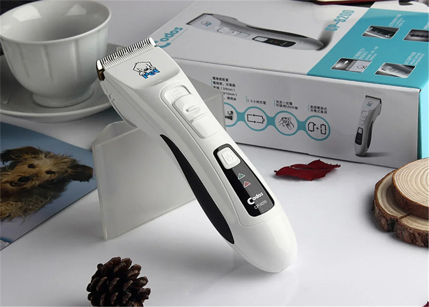 Professional Codos CP-9200 Pet Trimmer Rechargeable Dog Hair Clipper Electric Dog Grooming Haircut For Dogs Cat Shaver Machine