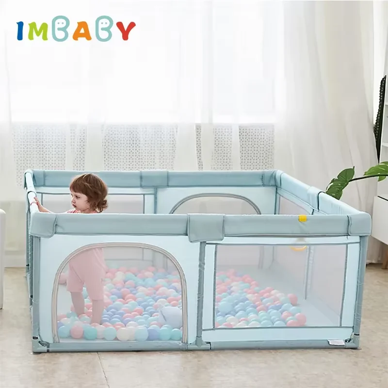 IMBABY Playpen for Children Large Baby Playpen with Foam Protection Children's Floor High Quality Children's Playground