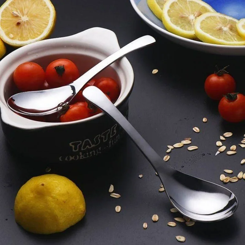 1/2/4PCS Stainless Steel Soup Spoon Deepen Large Capacity Spoon