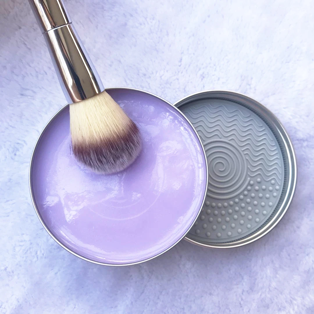 Custom Logo Makeup Brush Soap Bar Luxury Vegan Brushes Cleanser Customize  Jar Tin Box Cleaning Balm Silicone Pad Mat Box Tools - AliExpress