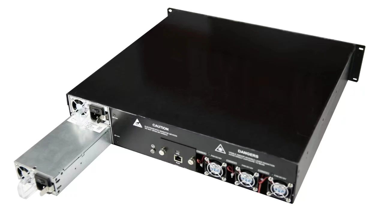 CATV Ytterbium-Erbium Fiber Amplifier EDFA 1550nm 2U High Power Optical Amplifier 32*23dbm