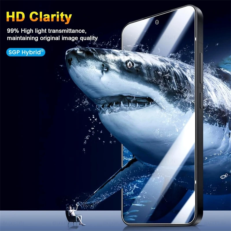 Premium 6-in-1 9H Tempered Glass Screen Protector and Case Combo