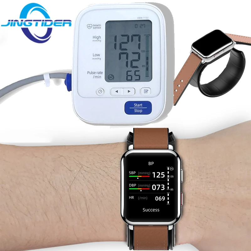Accurate Ture Medical Grade Blood Pressure Smart Watch Air Pump Full