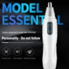 Gentle and Efficient Reusable Electric Nose Hair Trimmer for Men and Women - Precision Nose Hair Shaving Scissors Included - Was 1