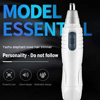 Gentle and Efficient Reusable Electric Nose Hair Trimmer for Men and Women - Precision Nose Hair Shaving Scissors Included - Was 1
