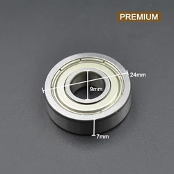 High Performance Roller Skate and Skateboard Wheel Bearings (10-100pcs) - 10Pcs (609 ZZ Premium)