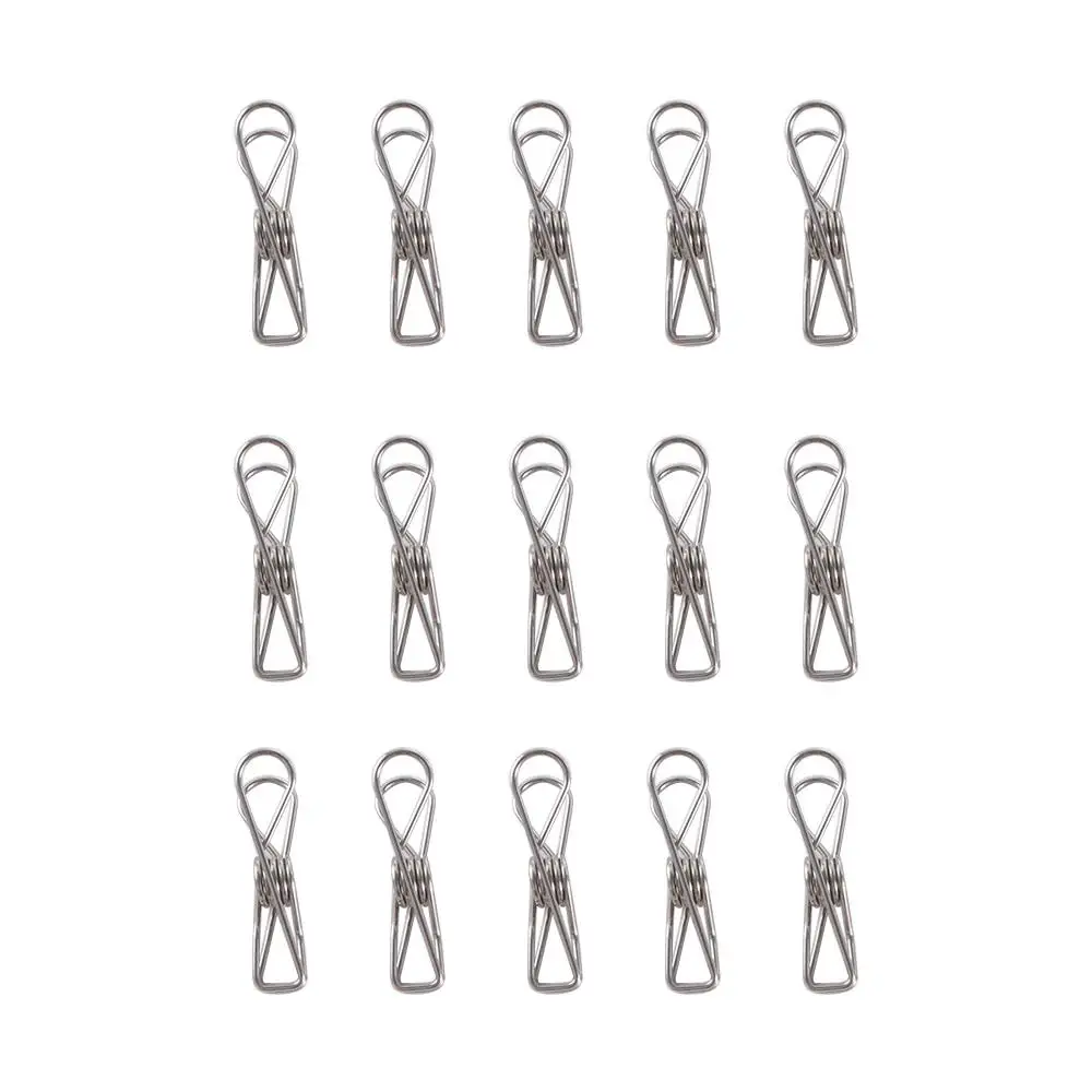 Accessories Stainless Steel Picture Clamp Clothes Storage Towel Clip Clothespin Sealing Clip Spring Pegs Clothing Clamps