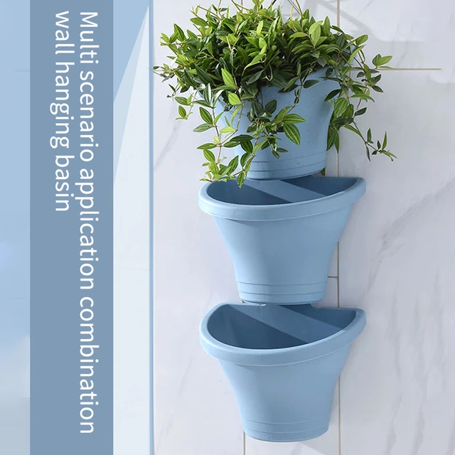 1 pièce Pot plante en plastique plante minimaliste blanc pour domicile, Mode en ligne
