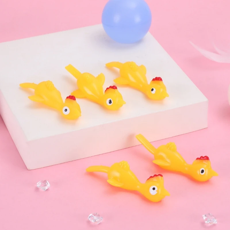 Catapult Launch Turkey Slingshot Chick Elastic Flying Finger Sticky Decompression Toy for Birthday Halloween Party Favors 3