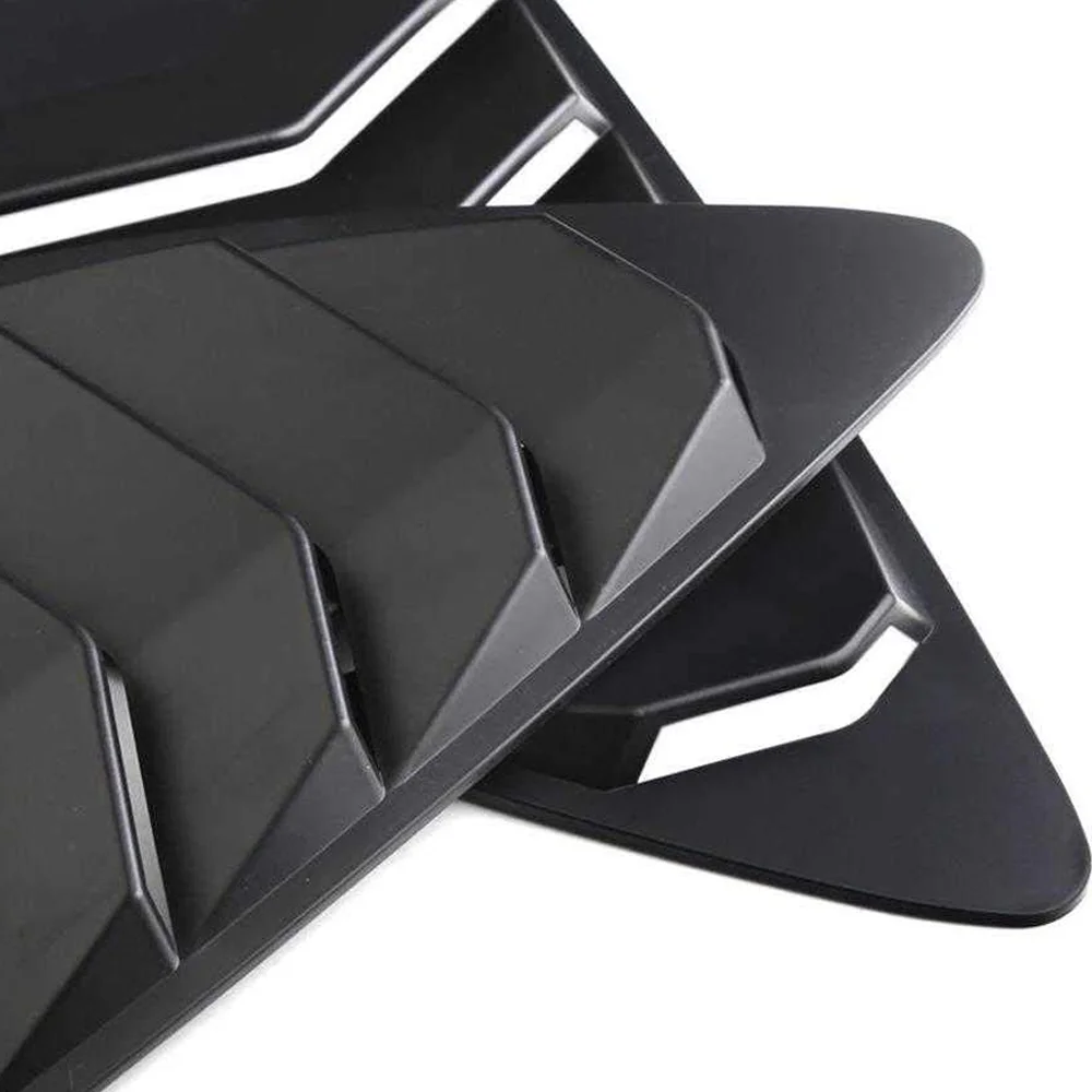 2PCS ABS Rear Side Window Louvers Air Vent Scoop Shades Cover Blinds Fit for 2012-Subaru BRZ Toyota GR86 Rear Window Panel car rear window cover car side window louver