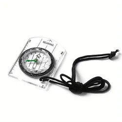 Enhanced Waterproof Camping Compass - Essential for Outdoor Navigation & Map Reading (Black)