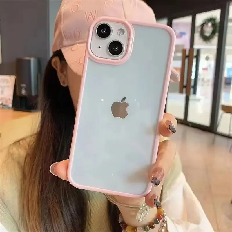 Candy Soft Silicone Transparent Shockproof Phone Case