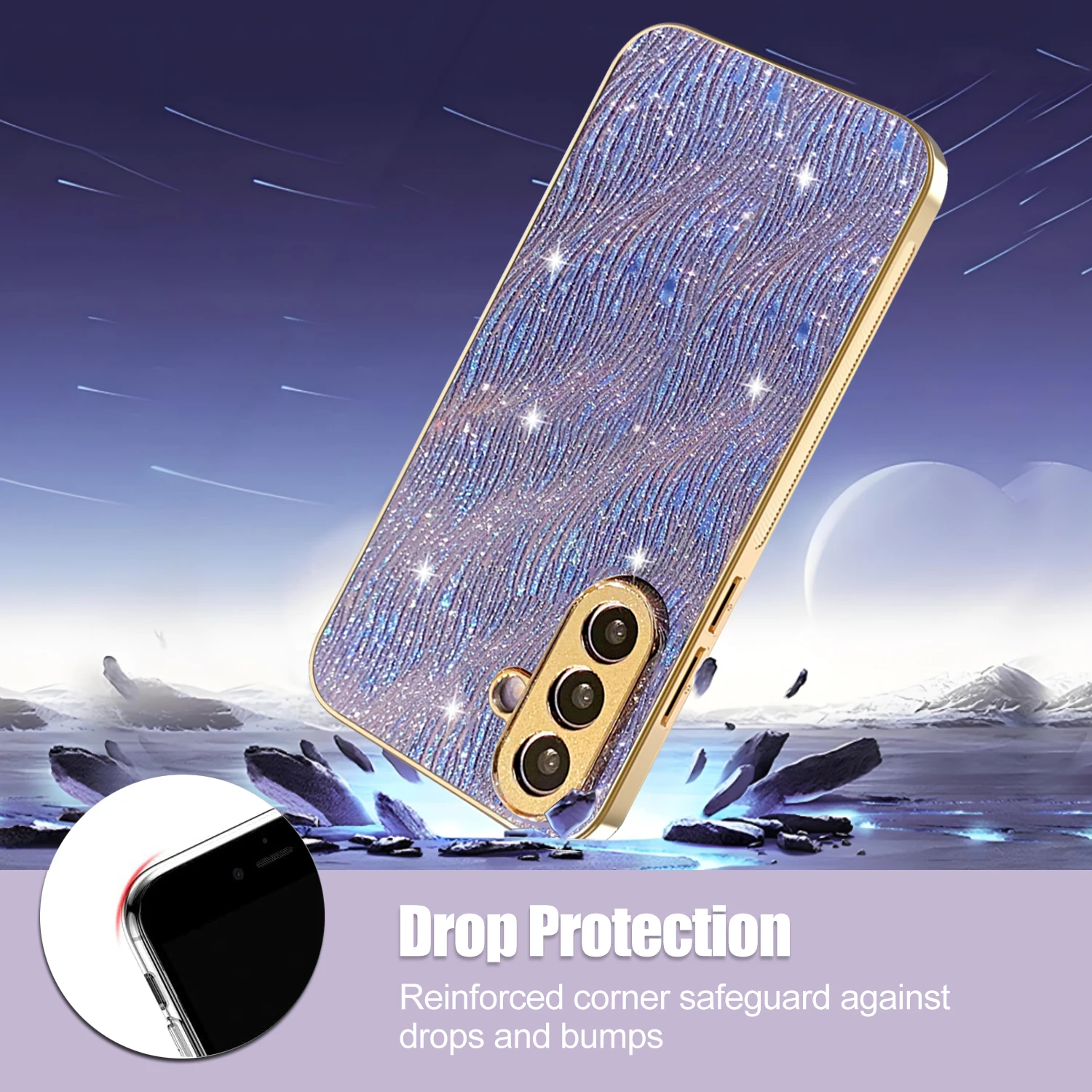 Elegant Electroplate TPU Shockproof Phone Case - Stylish and Durable Protection Cover