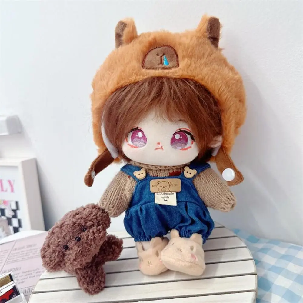 20cm Doll Clothes Toy Capybara Head Cover Cotton Doll Clothes Cartoon Dress Up No Attributes Dolls Clothes Doll Accessories