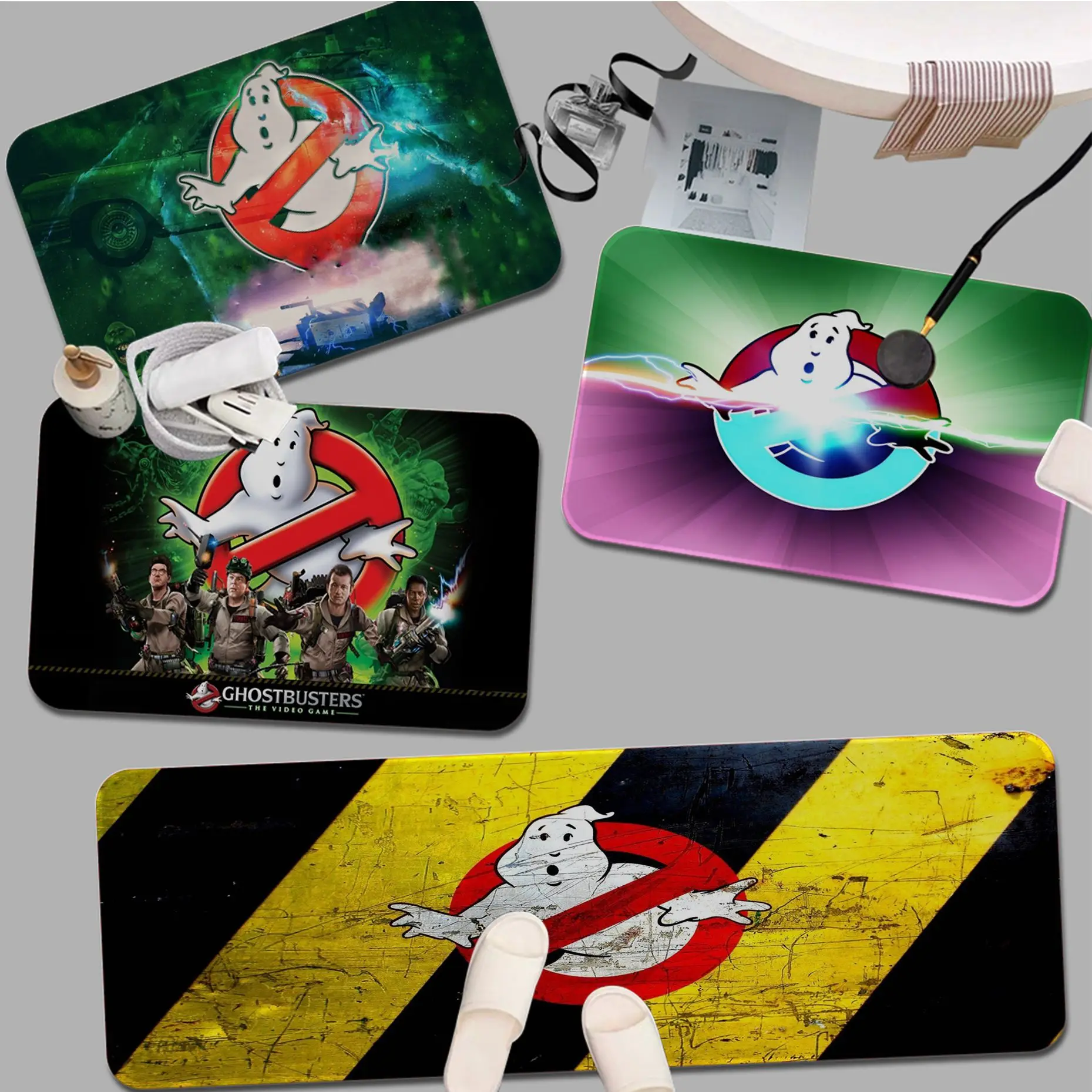 

Ghostbusters Floor Mat Door Mat Washable Non-Slip Living Room Sofa Chairs Area Mat Kitchen Doormat Area Rug