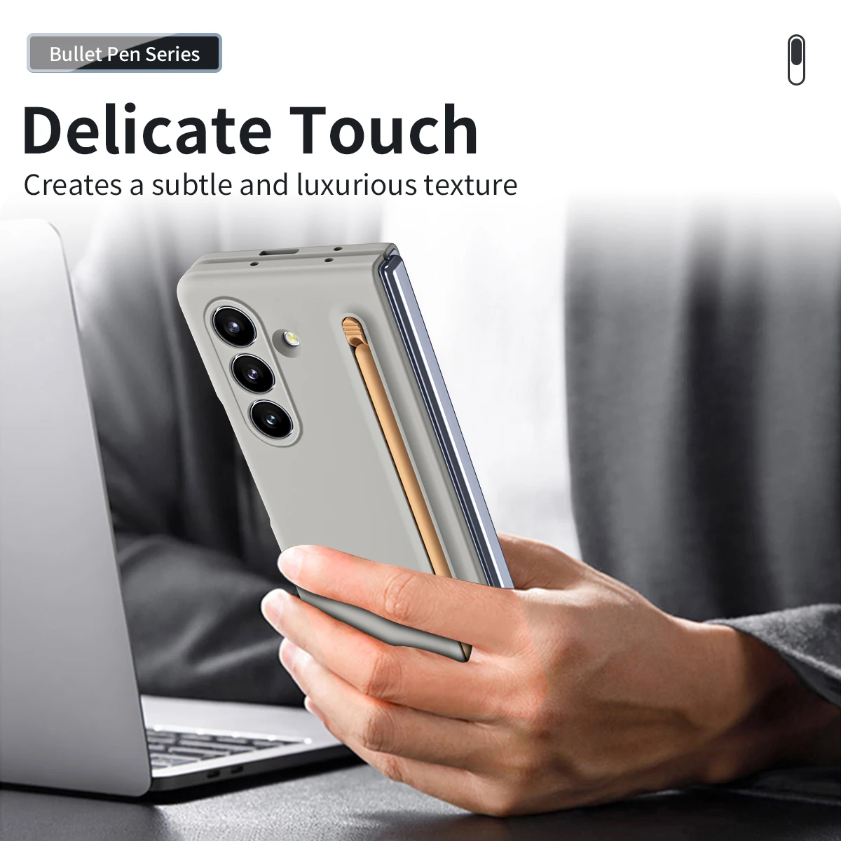 Versatile Foldable Phone Case with Stylus and Pen Slot