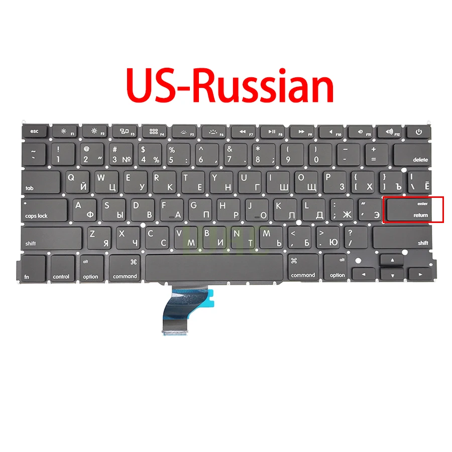 Enhanced Universal Keyboard Layout for MacBook Pro Retina 13 - Multi-Language Options