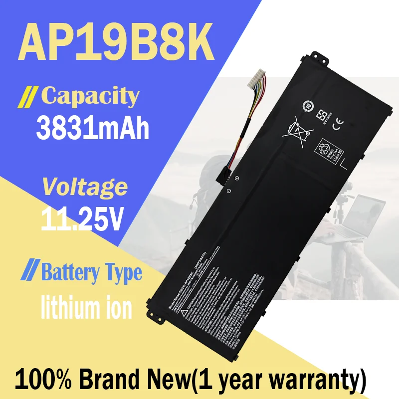 Batterie ASKC AP19B8K pour Acer Aspire 3 A315 23/A315 58/A317 52/A317