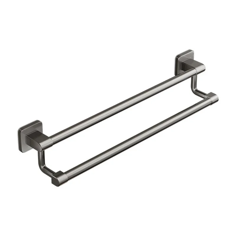 Wall Mounted Towel Holder Bathroom Organizer Shelf Rack