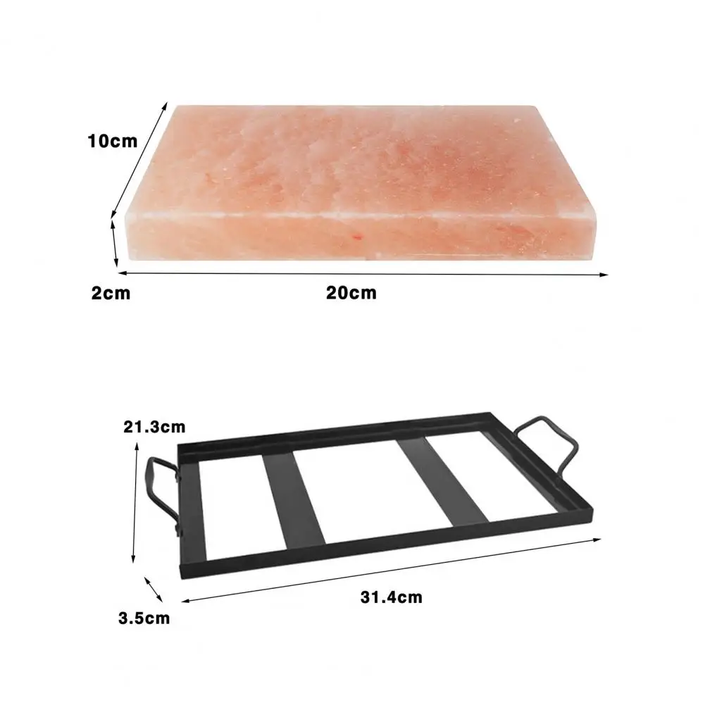 Salt Stone Grilling Rack Non-stick Heat Resistant Heavy Duty Iron Multifunctional BBQ Grill Holder Barbecue Supplies