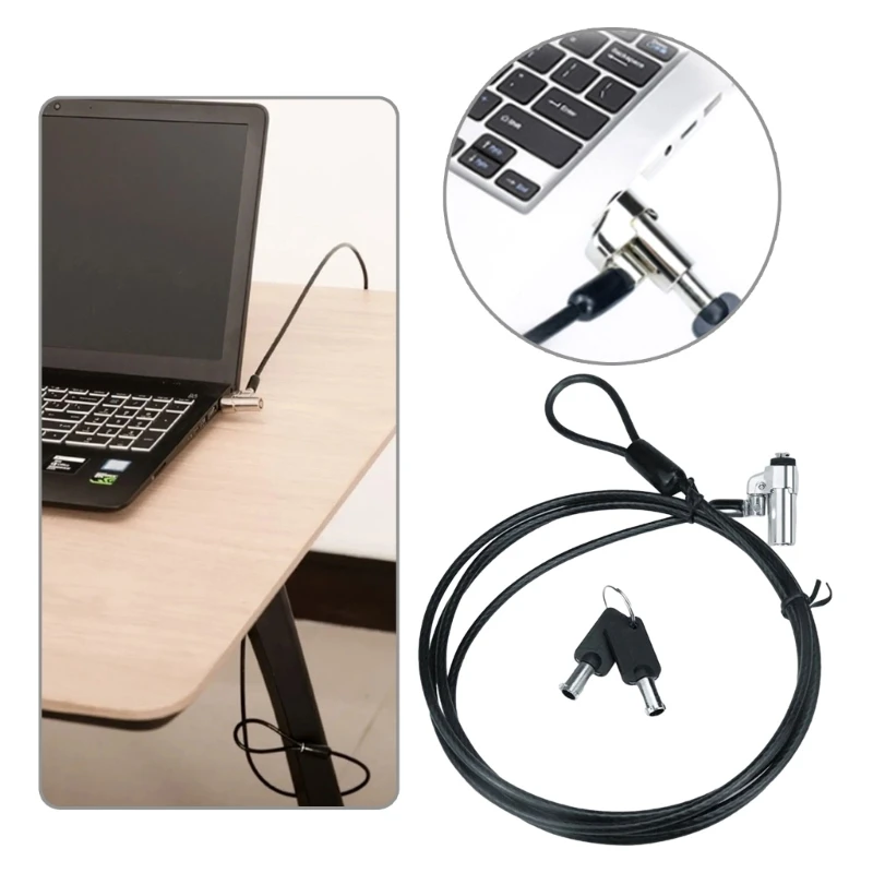 

Laptop Lock Notebook Combination Lock Security Cable Protections and Theft for 6x2.5mm Hole PC Desktop DropShipping