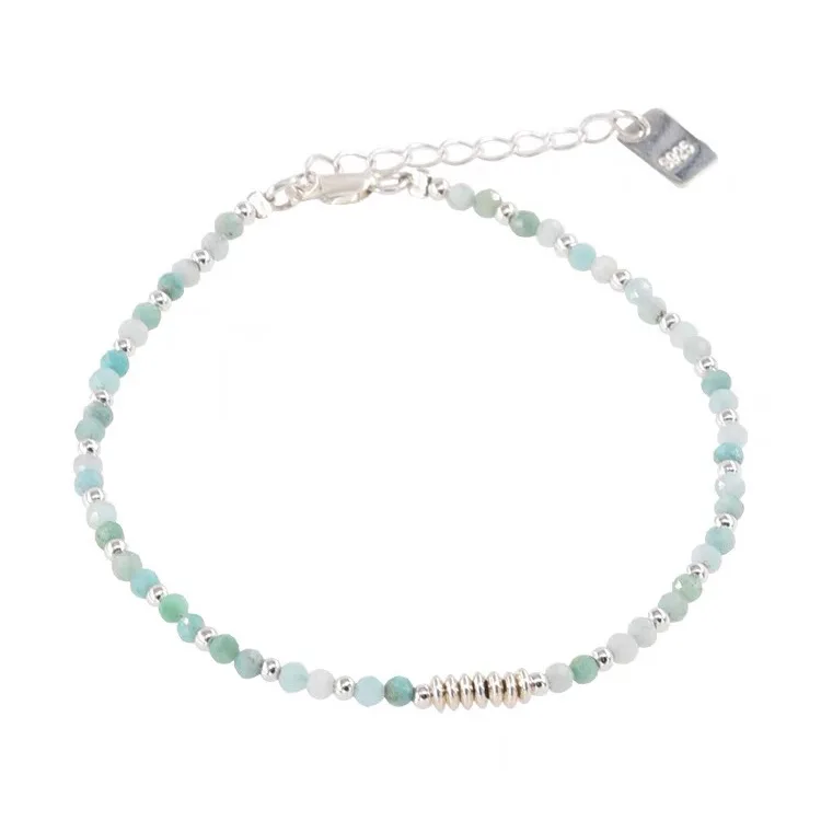 Minar 2026 Summer Colorful Crystal Irregular Pearl Beaded Bracelet for Women Silver Color Beads Coin Elastic Charm Bracelets