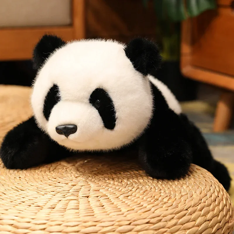 thumbnail image 1 of Almohada Kawaii cómoda de felpa de Animal suave, oso Polar, oso marrón, Panda tumbado en el muñeco de peluche, almohada para decorar la habitación, 1 of 4