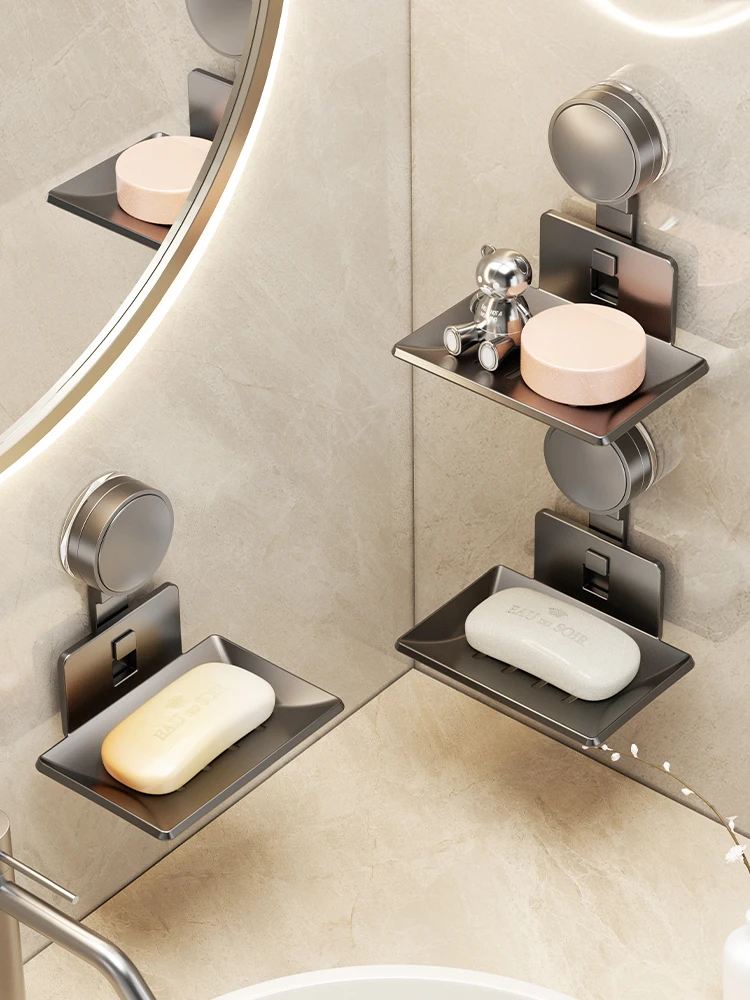 Keine Bohren Saugnapf lagerung rack seife lagerung rack Wc ablauf box Wand-montiert bad seife lagerung rack Haushalts seife box – Detail 6