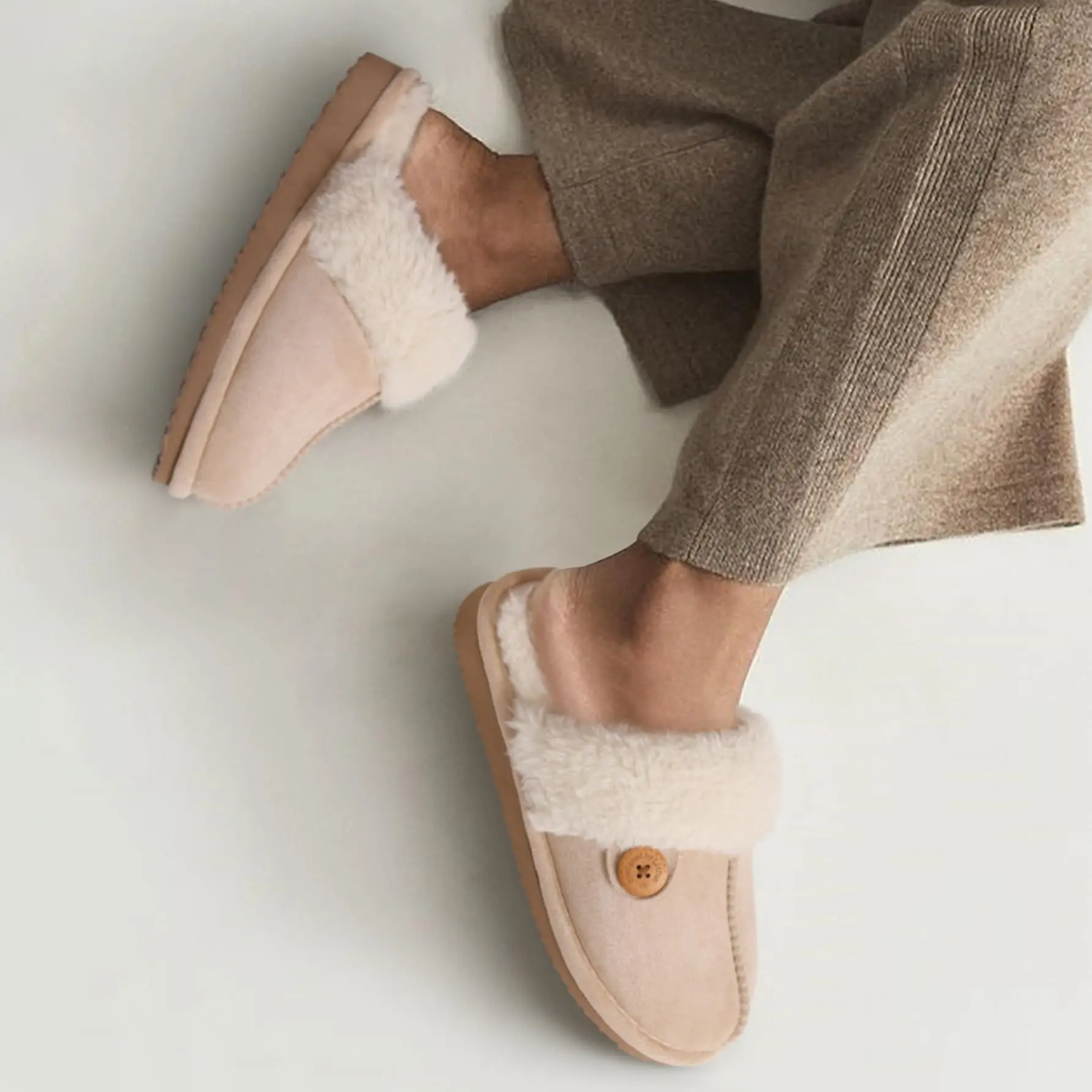 Women Slippers Warm Slippers Shevalues Fuzzy House Slippers for Women Winter