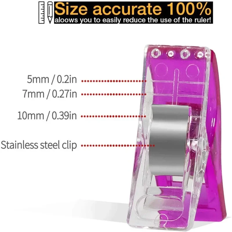 Sewing Clips 10/20/50 PCS Garment Multipurpose Colorful Clothing Pin Positioning Patchwork Knitting Clamps
